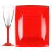Vaisselle Jetable Extra Dur Rouge 